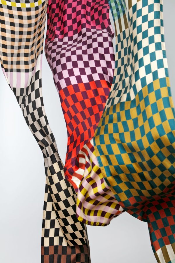 Checks Checks Silk Oblong Scarf - Image 11