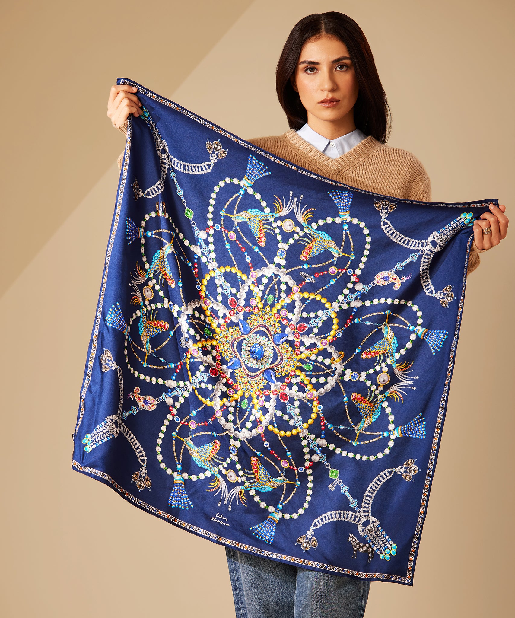 Heirloom 35 Silk Square Scarf - Image 5