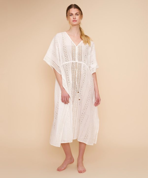 Eyelet Butterfly Maxi Caftan - Image 5