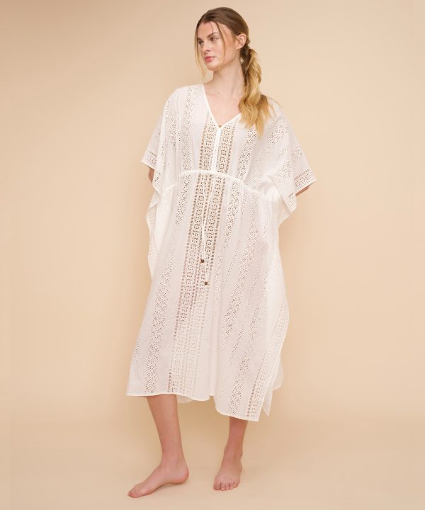 Eyelet Butterfly Maxi Caftan - Image 7