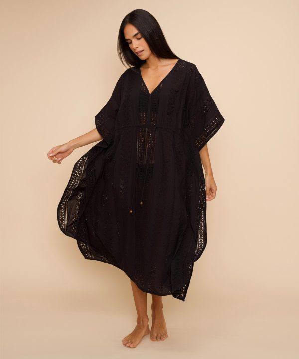 Eyelet Butterfly Maxi Caftan - Image 2