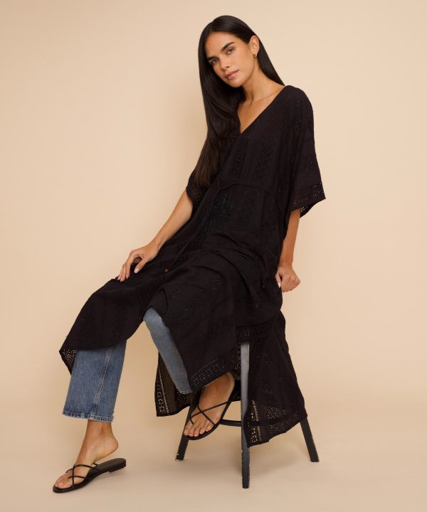 Eyelet Butterfly Maxi Caftan - Image 17