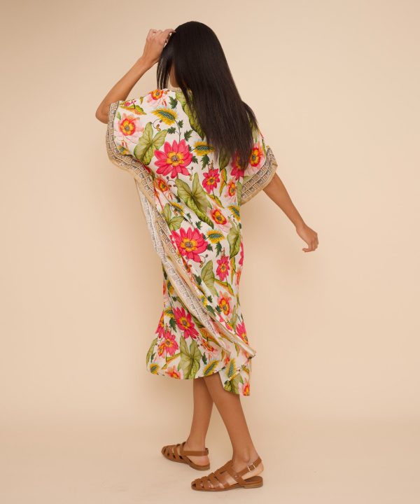 Tile Floral Maxi Caftan - Image 6