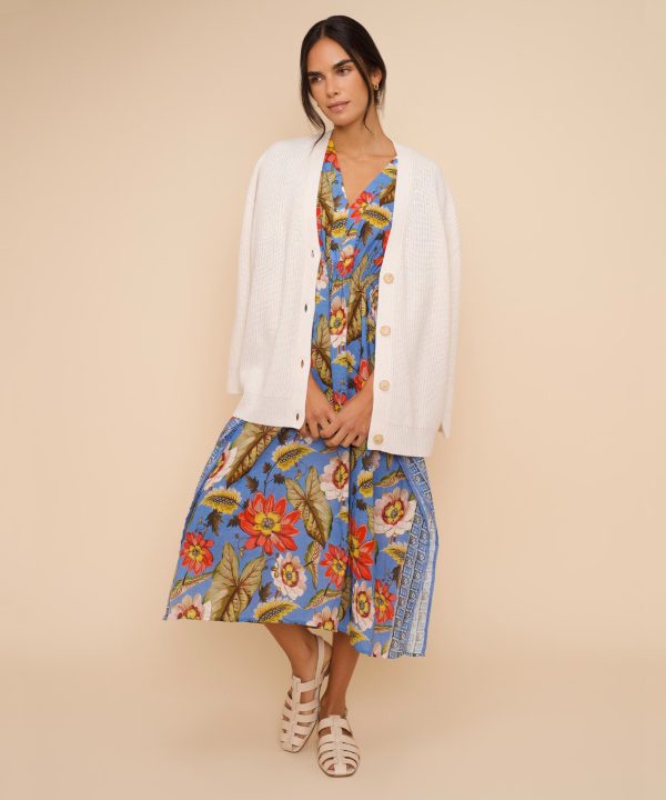 Tile Floral Maxi Caftan - Image 11
