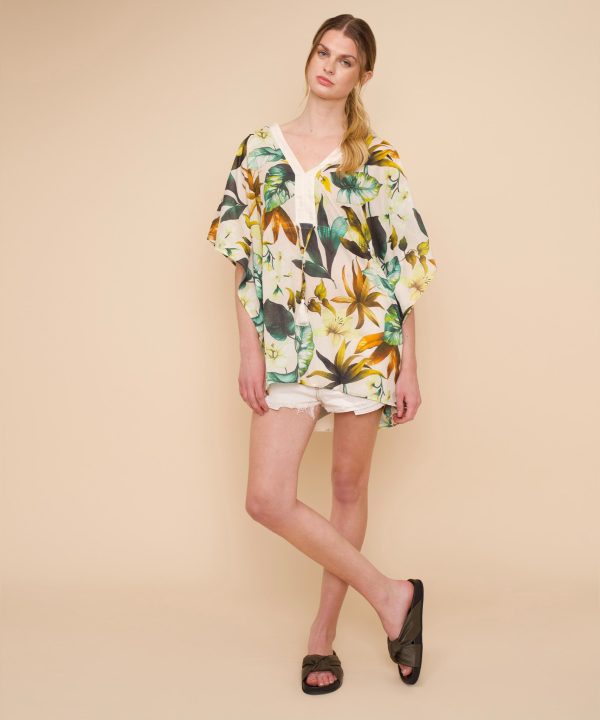 Oasis Palm Butterfly Caftan - Image 4