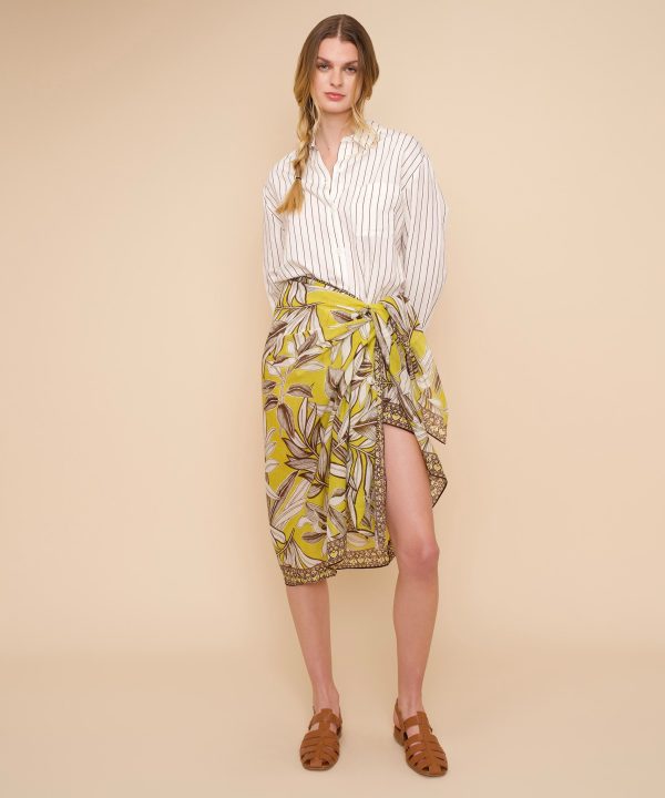 Golden Palm Sarong - Image 9