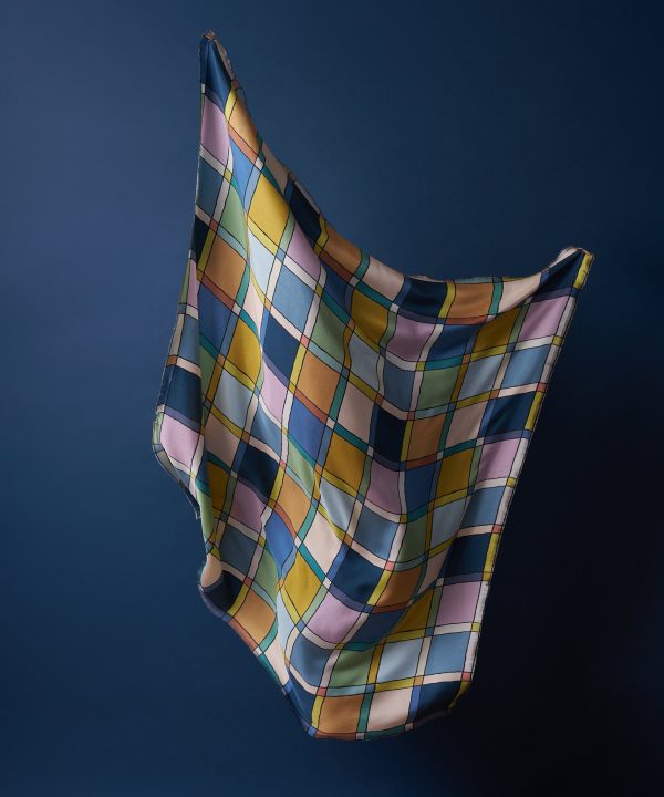 Windowpane 35 Silk Square Scarf - Image 15