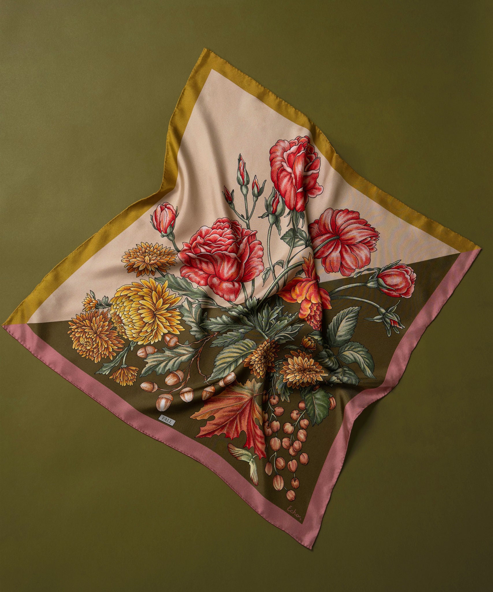 The Seasons Fall Silk Bandana - Image 2
