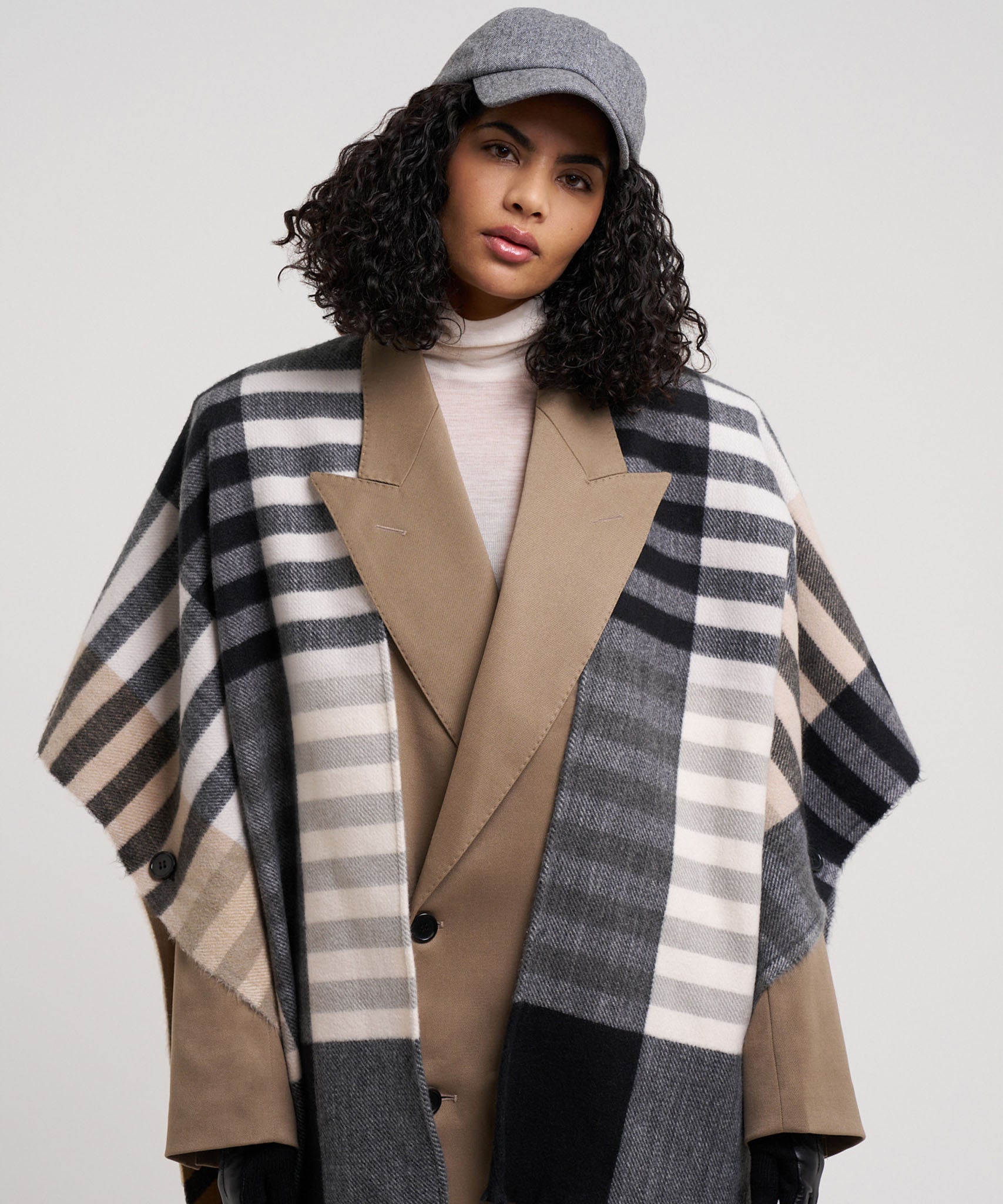 Gramercy Plaid Ruana - Image 2