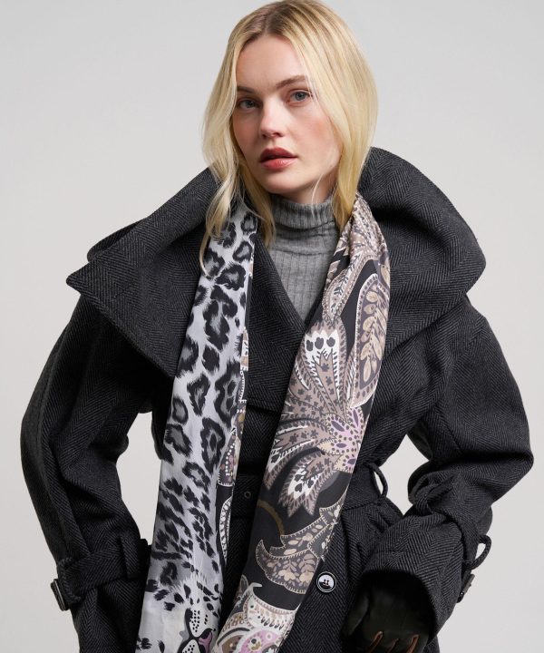 Snow Leopard Silk Wrap - Image 2