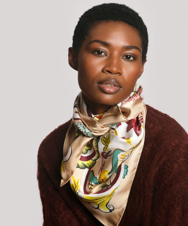 Park Stroll 35 Silk Square Scarf - Image 2