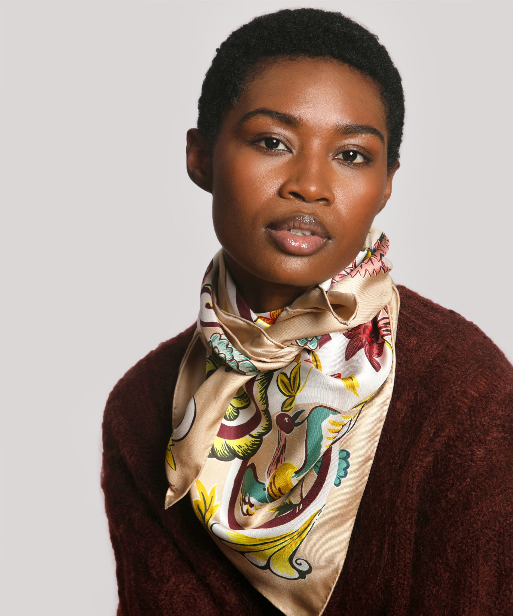 Park Stroll 35 Silk Square Scarf - Image 2