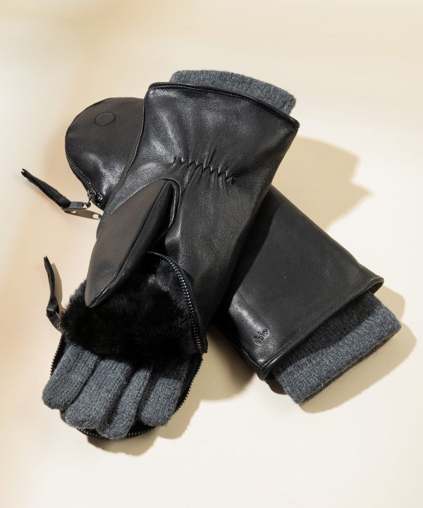 Zip-top Mitten With Faux Fur Lining - Image 9