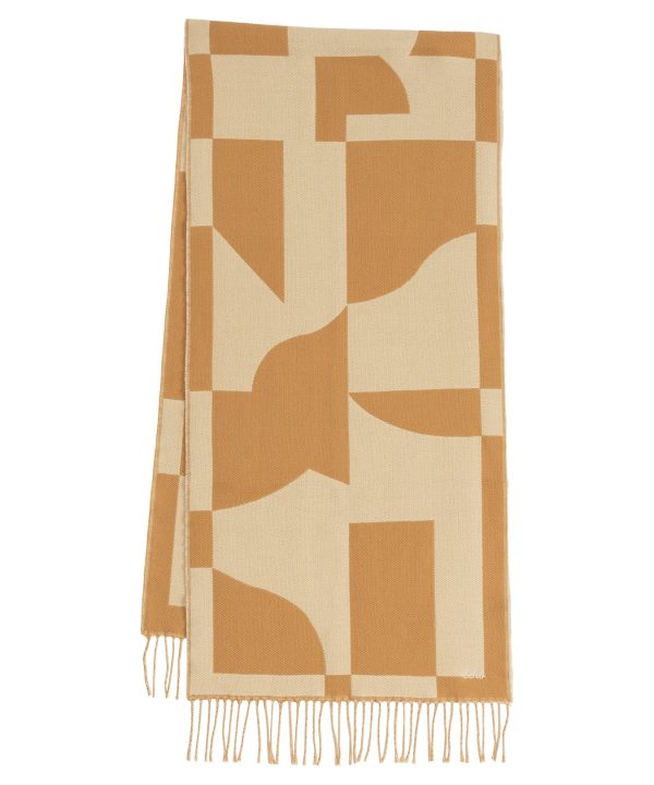Geo Double Face Jacquard Scarf