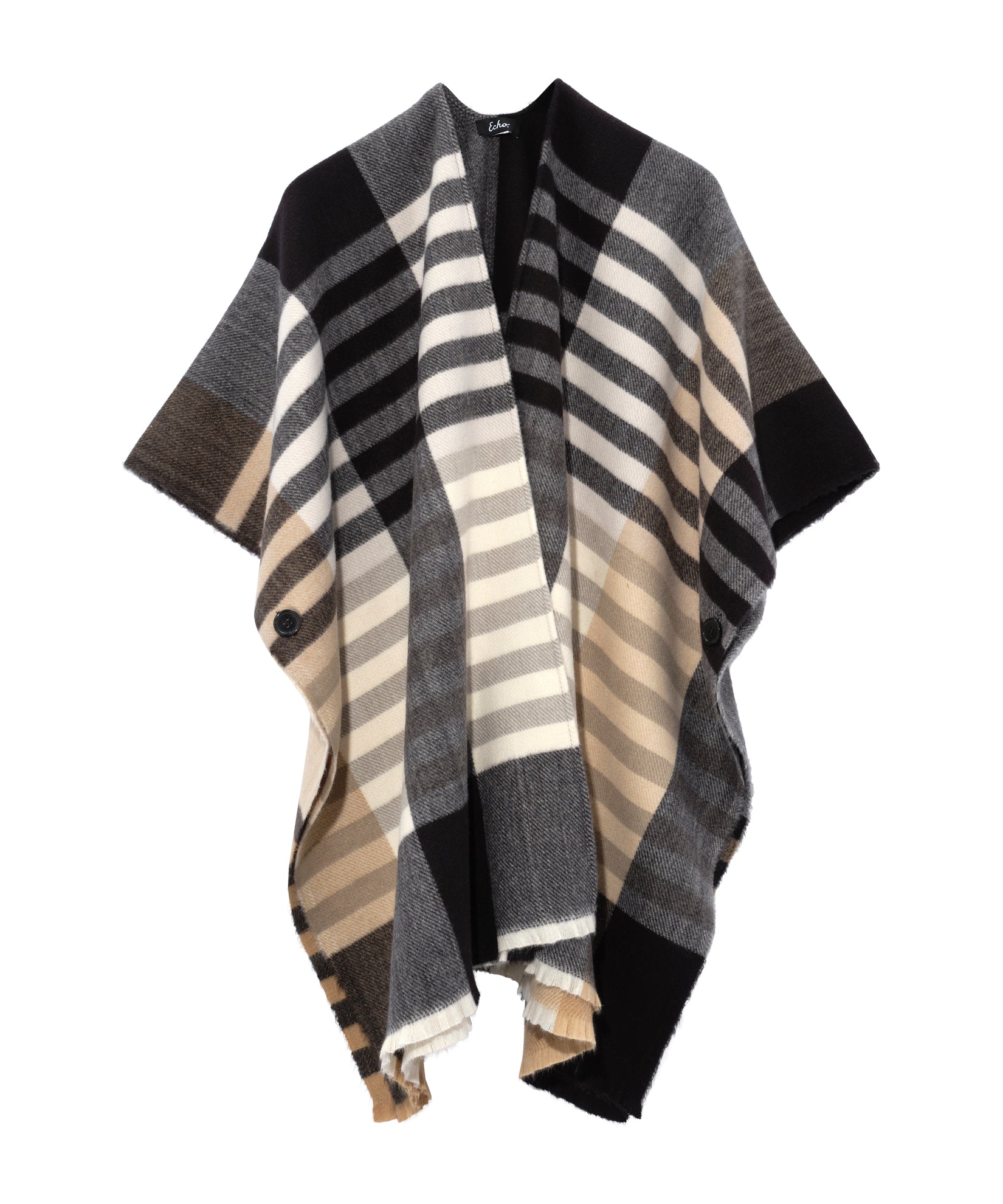 Gramercy Plaid Ruana